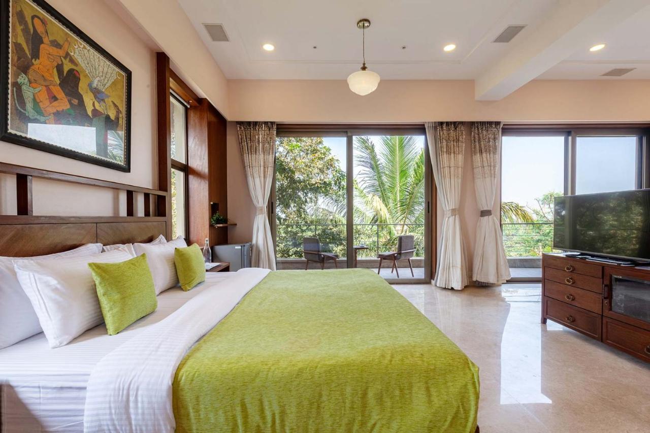 The Blue Horizon By Stayvista - Featuring A Beach-View Villa With A Swimming Pool, Indoor Games, And A Relaxing Balcony Alibag Luaran gambar