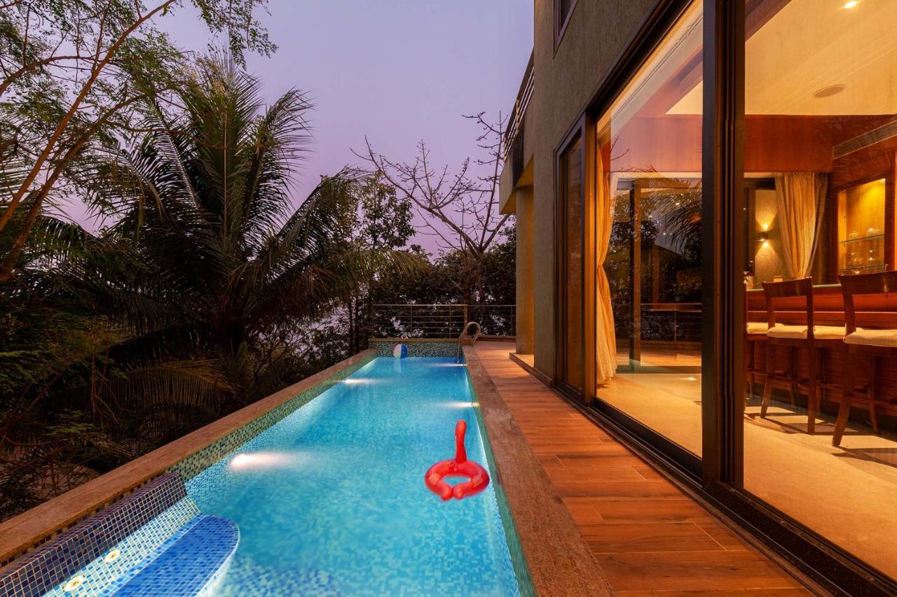 The Blue Horizon By Stayvista - Featuring A Beach-View Villa With A Swimming Pool, Indoor Games, And A Relaxing Balcony Alibag Luaran gambar